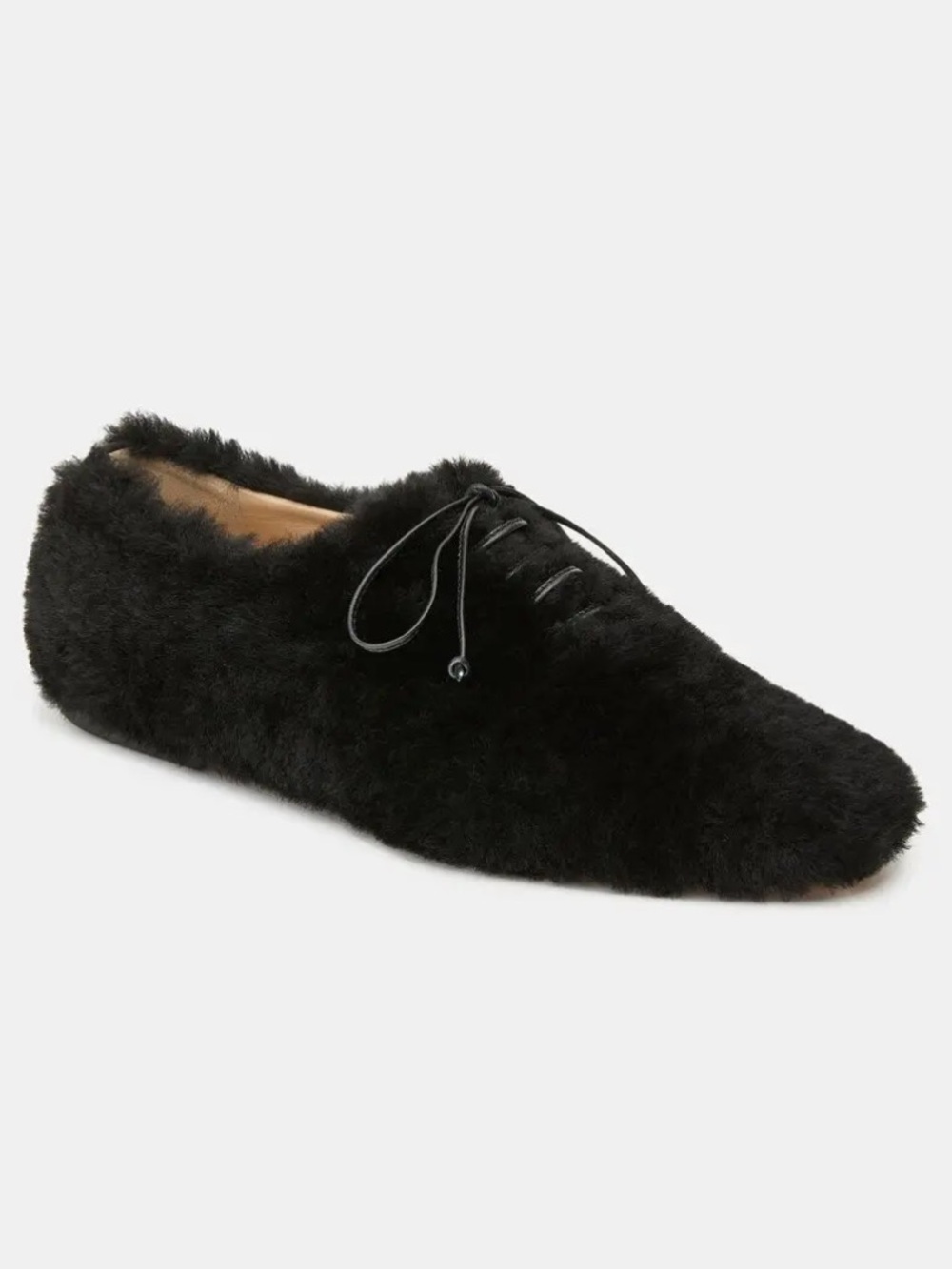 LAFAYETTE 148 NEW YORK Shearling Laceup Derbyblack Men's Black